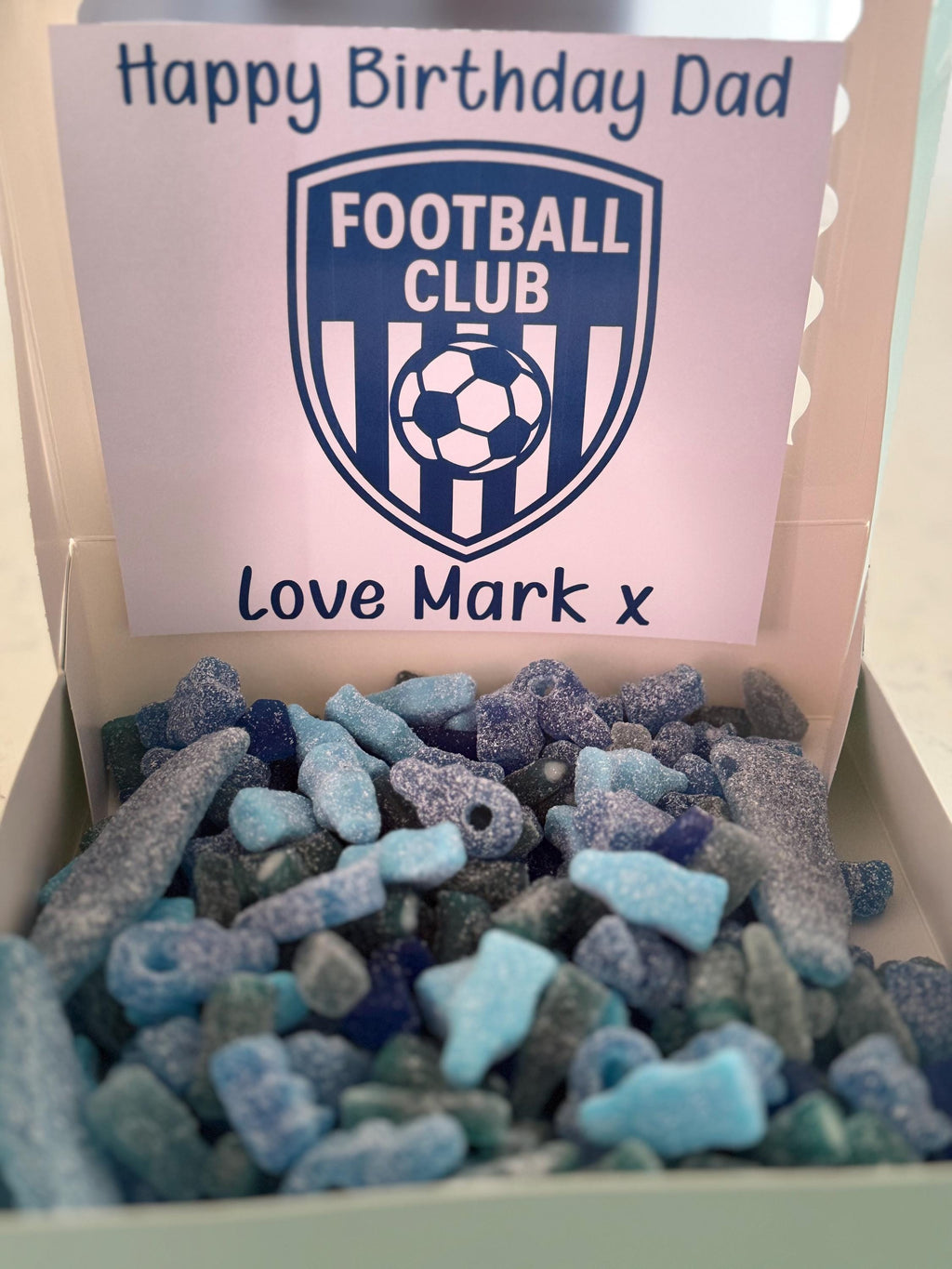 Sweets - For Him Football Blue Mix