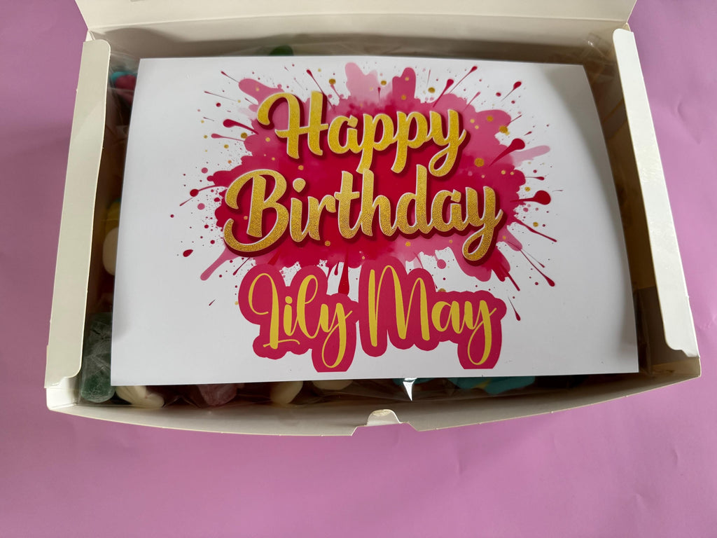 Sweets - Personalised Birthday Name