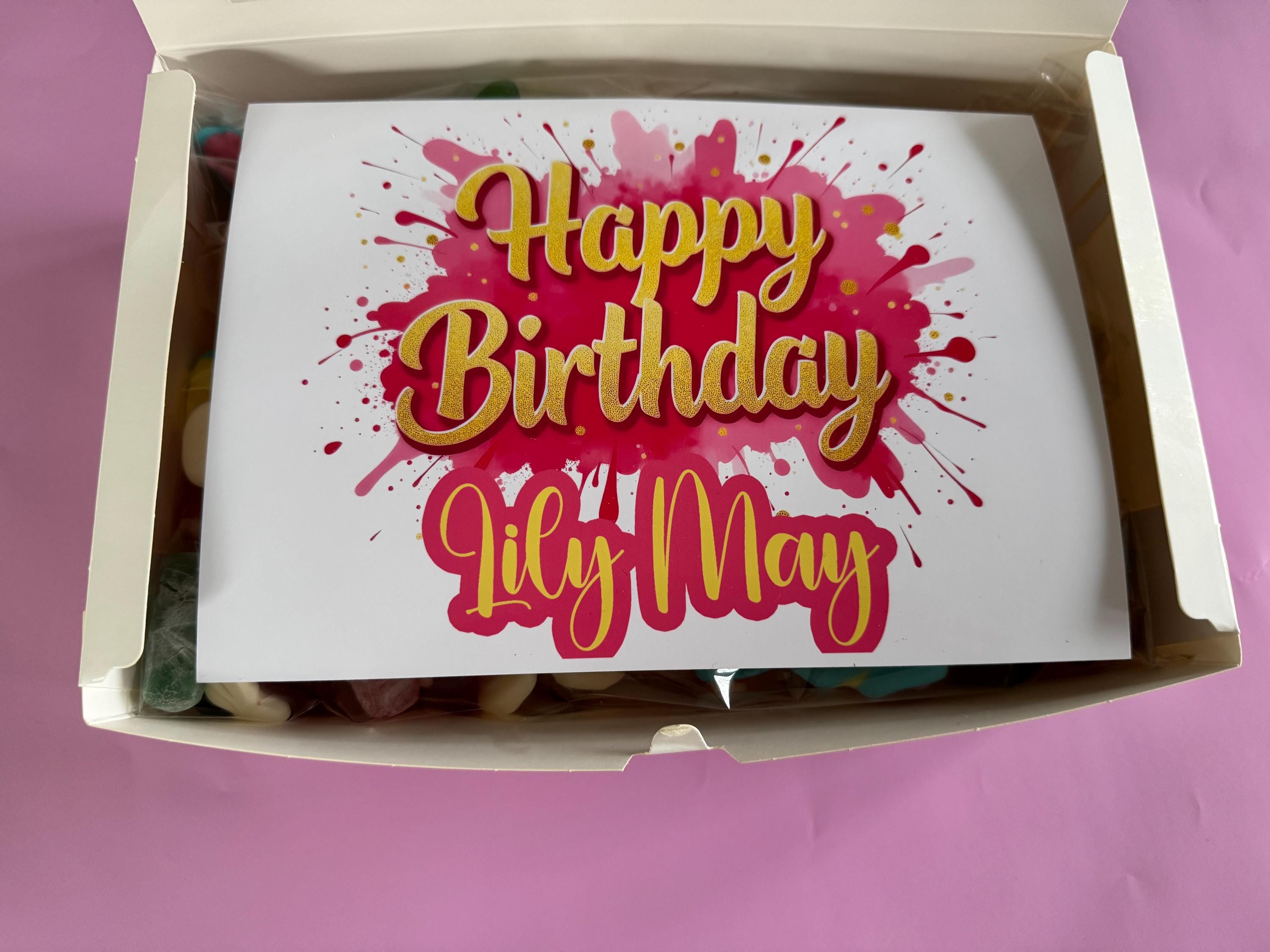 Sweets - Personalised Birthday Name