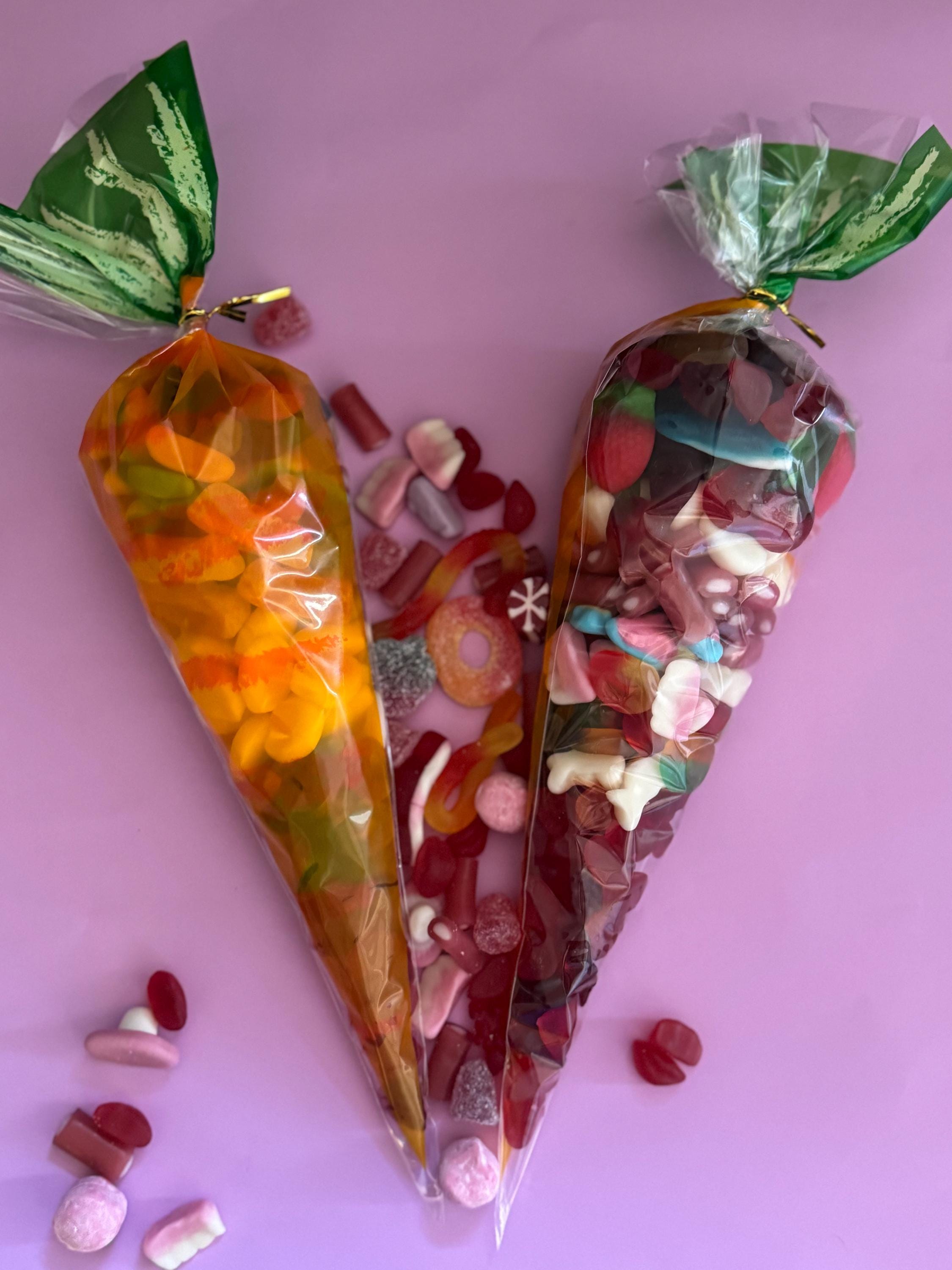 Sweets Carrot Cone  Sweet Cone  Birthday Treats, Celebrations , Sweets, Gift,  Present, Easter Bunny. Easter Hunt. Yummy Sweets