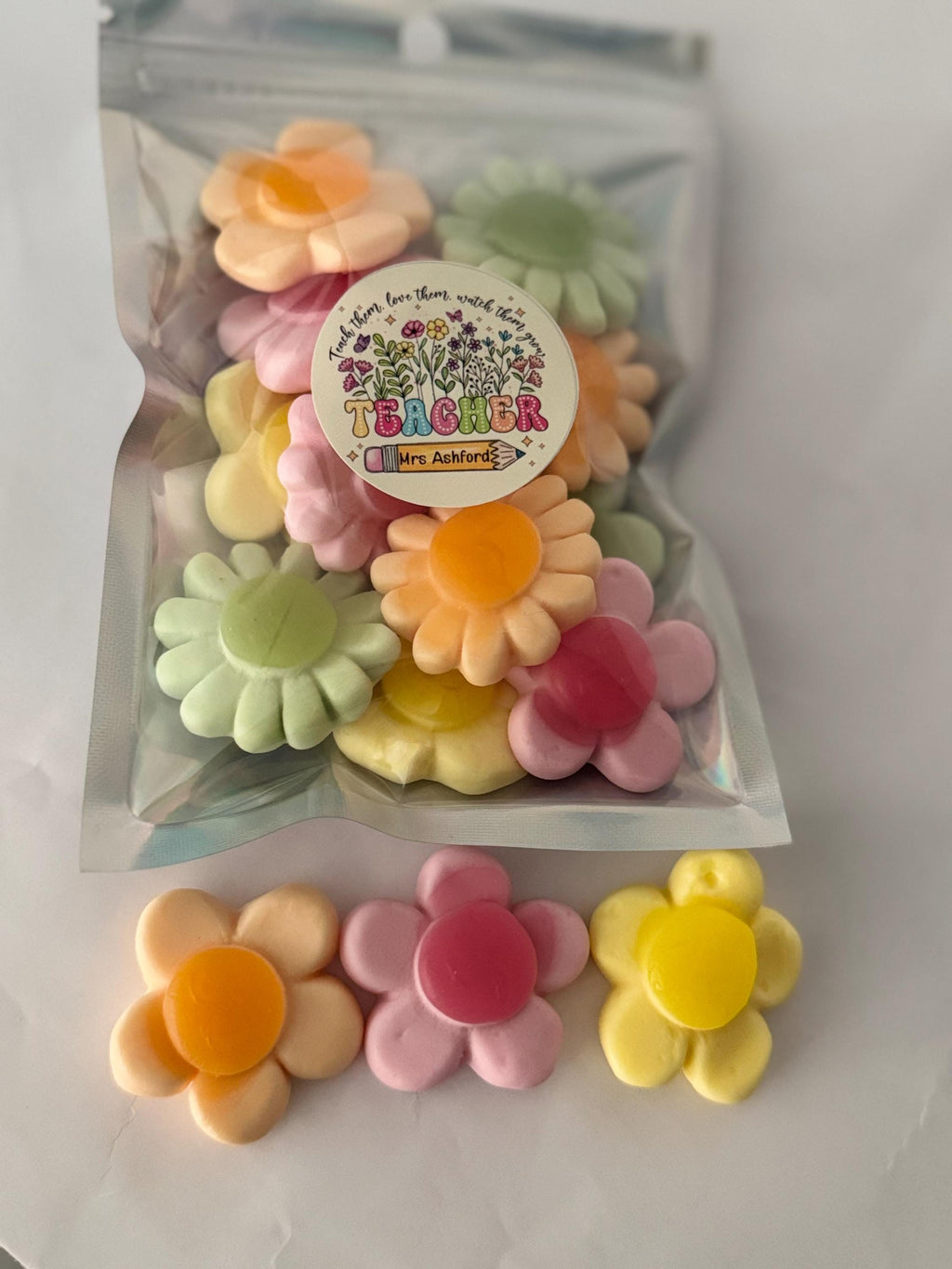 Sweets Teacher Treat  Sweet Pouch, School, Treats, Celebrations , Sweets, Gift, End Of Term, Present Personlised Message. Helping Me Grow.