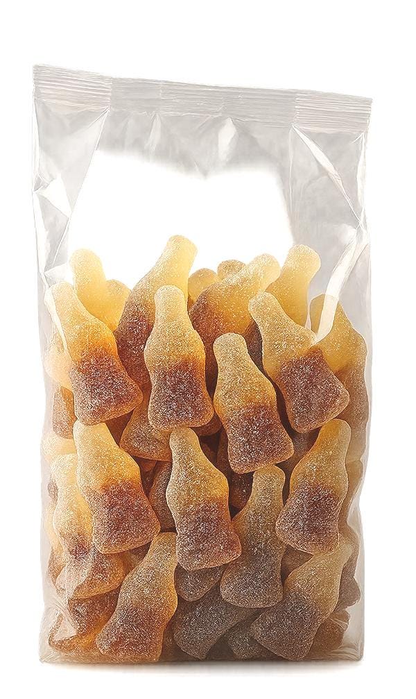 Sweets - Fizzy Or Non  Cola Bottles.