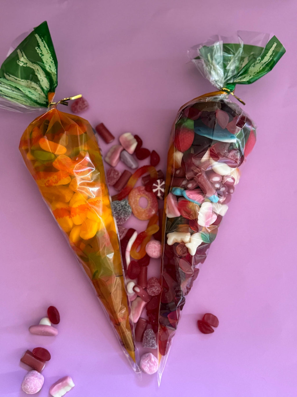 Sweets Carrot Cone  Sweet Cone  Birthday Treats, Celebrations , Sweets, Gift,  Present, Easter Bunny. Easter Hunt. Yummy Sweets